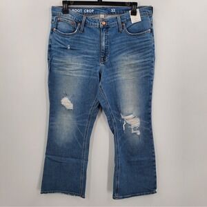 J. Crew 9" Billie Demi Boot Cropped Jeans Size 32 NEW Christy Wash B9